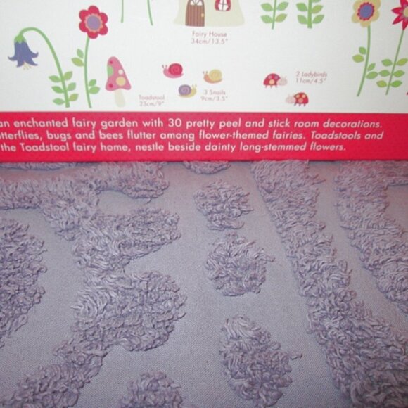 NIB Enchanted FAIRY Butterfly GARDEN Wall DECOR Reusable DECALS Peel & Stick - Picture 6 of 11